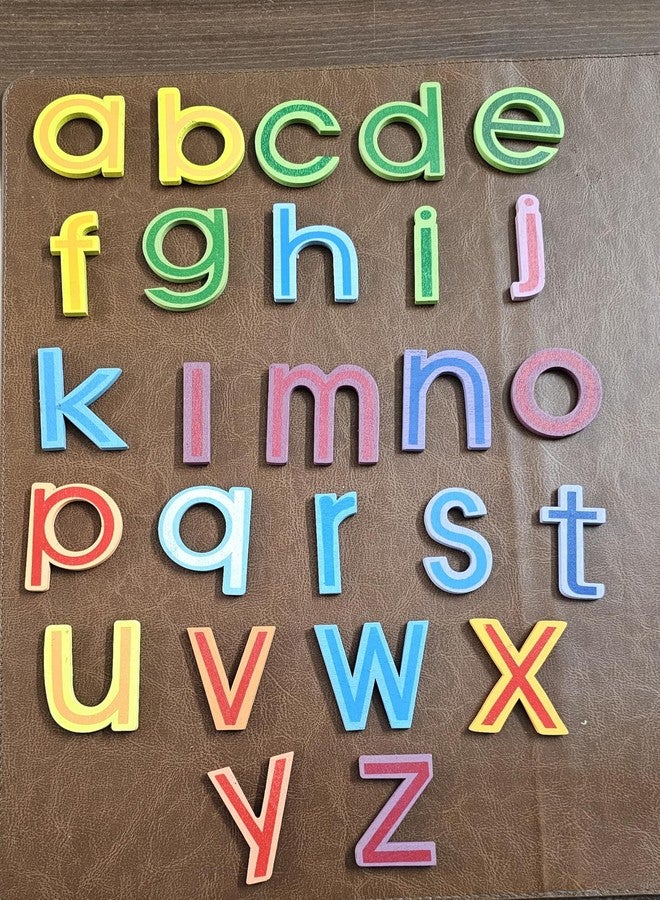 Jagmag® Magnetic Letters a to z Alphabet Lowercase Letters Wooden Cartoon Fridge Magnet for Kid Baby Educational Toy Refrigerator Magnets - 26pcs, Wood Magnet for Learning Infant Toddler Toys - Image 3